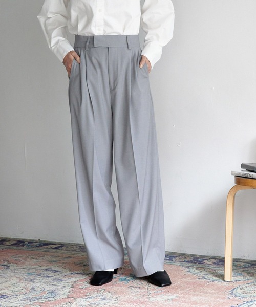 LOWRYS FARM（ローリーズファーム）の「スタイルＵＰハイウエストワイドパンツ　177914（その他パンツ・レディース・グリーン/グレー/ブラック/アイボリー・X-SMALL/SMALL/MEDIUM/LARGE）」の10枚目の写真