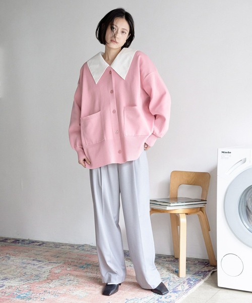 LOWRYS FARM（ローリーズファーム）の「スタイルＵＰハイウエストワイドパンツ　177914（その他パンツ・レディース・グリーン/グレー/ブラック/アイボリー・X-SMALL/SMALL/MEDIUM/LARGE）」の14枚目の写真