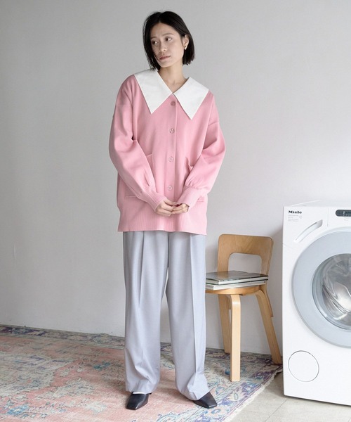 LOWRYS FARM（ローリーズファーム）の「スタイルＵＰハイウエストワイドパンツ　177914（その他パンツ・レディース・グリーン/グレー/ブラック/アイボリー・X-SMALL/SMALL/MEDIUM/LARGE）」の15枚目の写真