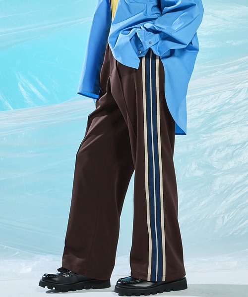 ENDER PRODUCTS（エンダープロダクツ）の「サイドラインイージーワイドトラックパンツ【ENDER PRODUCTS/エンダープロダクツ】（その他パンツ・メンズ・ダークブラウン/ダークグリーン/ブラック・M/L）」の5枚目の写真