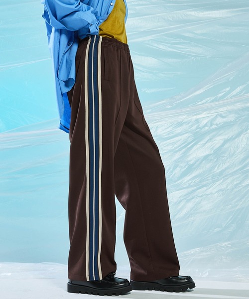 ENDER PRODUCTS（エンダープロダクツ）の「サイドラインイージーワイドトラックパンツ【ENDER PRODUCTS/エンダープロダクツ】（その他パンツ・メンズ・ダークブラウン/ダークグリーン/ブラック・M/L）」の6枚目の写真