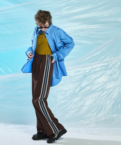 ENDER PRODUCTS（エンダープロダクツ）の「サイドラインイージーワイドトラックパンツ【ENDER PRODUCTS/エンダープロダクツ】（その他パンツ・メンズ・ダークブラウン/ダークグリーン/ブラック・M/L）」の12枚目の写真