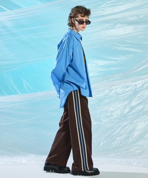 ENDER PRODUCTS（エンダープロダクツ）の「サイドラインイージーワイドトラックパンツ【ENDER PRODUCTS/エンダープロダクツ】（その他パンツ・メンズ・ダークブラウン/ダークグリーン/ブラック・M/L）」の13枚目の写真