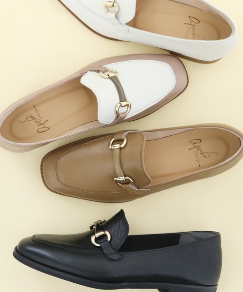 apres(アプレ)の「ビットローファー 3750319(ローファー・レディース・ホワイト/ブラック/ベージュ/ホワイト系その他・23.0cm/23.5cm/24.0cm/24.5cm/22.5cm)」の3枚目の写真