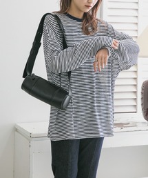 KBF | シアーボーダールーズカットソー(Tシャツ/カットソー)