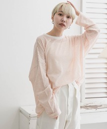 KBF | シアーボーダールーズカットソー(Tシャツ/カットソー)