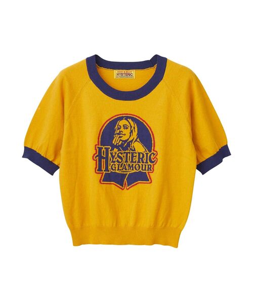 HYSTERIC GLAMOUR 半袖ニット HYSTERIC GLAMOUR（ヒステリックグラマー）の「LADY LAND