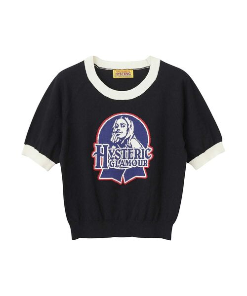 HYSTERIC GLAMOUR(ヒステリックグラマー)の「H RIBBONジャカード プルオーバー(ニット/セーター・レディース・イエロー/ホワイト/ブラック・FREE)」の3枚目の写真