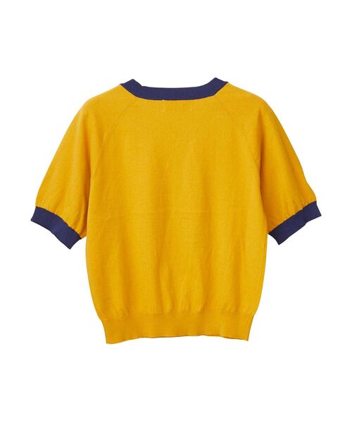 HYSTERIC GLAMOUR(ヒステリックグラマー)の「H RIBBONジャカード プルオーバー(ニット/セーター・レディース・イエロー/ホワイト/ブラック・FREE)」の6枚目の写真