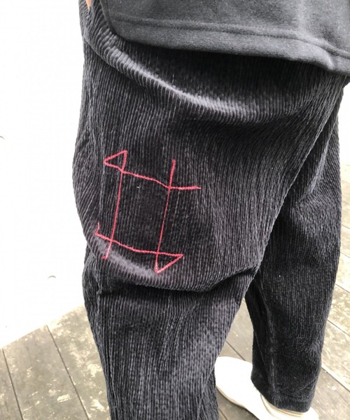 BURNOUT（バーンアウト）の「ワイド パンツ 9/10 レングス（その他パンツ・メンズ・ブラック・M/L）」の4枚目の写真