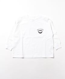 LOWRYS FARM | WAX PAPERリッププリントロングTシャツ　182801(Tシャツ/カットソー)