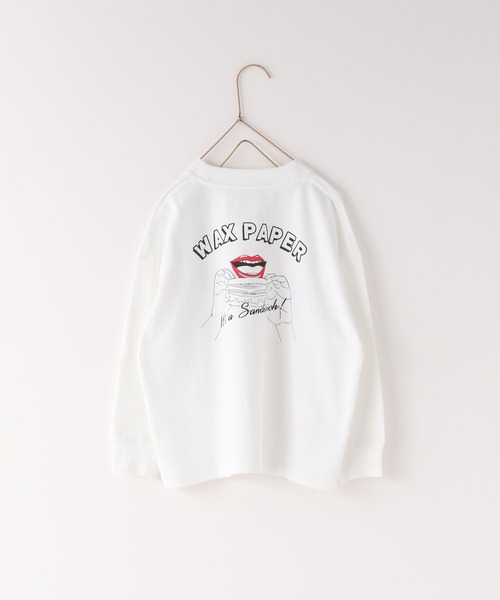 LOWRYS FARM（ローリーズファーム）の「WAX PAPERリッププリントロングTシャツ　182801（Tシャツ/カットソー・キッズ・ホワイト/ブルー・110cm/120cm/130cm/140cm/150cm）」の19枚目の写真