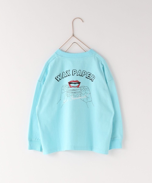 LOWRYS FARM（ローリーズファーム）の「WAX PAPERリッププリントロングTシャツ　182801（Tシャツ/カットソー・キッズ・ホワイト/ブルー・110cm/120cm/130cm/140cm/150cm）」の22枚目の写真