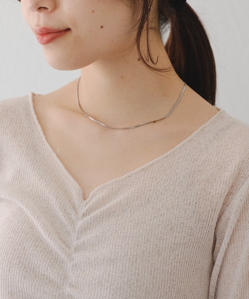 Kastane（カスタネ）の「シャーリングTee（Tシャツ/カットソー・レディース・オレンジ/アイボリー/サックスブルー/ピンク・FREE）」の12枚目の写真