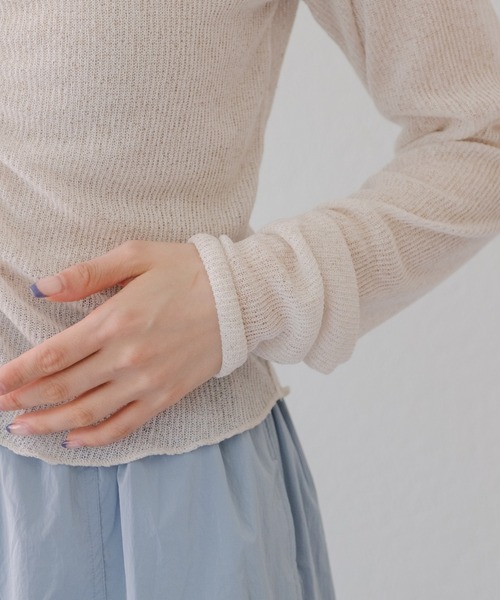 Kastane（カスタネ）の「シャーリングTee（Tシャツ/カットソー・レディース・オレンジ/アイボリー/サックスブルー/ピンク・FREE）」の14枚目の写真