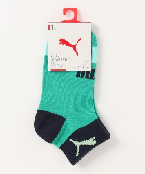 PUMA(プーマ)の「PUMA プーマ キッズ クォーター ソックス 靴下 1足(ソックス/靴下・キッズ・ホワイト×ネイビー/ホワイト×グレー/ホワイト×ブルー・17.0cm/21.0cm/19.0cm)」の2枚目の写真