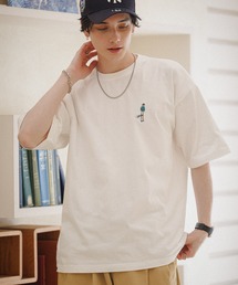 天竺/ワンポイント刺繍Tシャツ