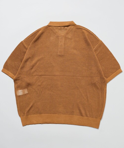 FREAK'S STORE（フリークスストア）の「【限定展開】Relax Fit リラックスフィット メッシュニットポロシャツ（ポロシャツ・メンズ・ネイビー/ブラック/ブラウン/グリーン・SMALL/MEDIUM/LARGE）」の21枚目の写真