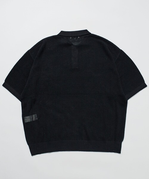 FREAK'S STORE（フリークスストア）の「【限定展開】Relax Fit リラックスフィット メッシュニットポロシャツ（ポロシャツ・メンズ・ネイビー/ブラック/ブラウン/グリーン・SMALL/MEDIUM/LARGE）」の6枚目の写真