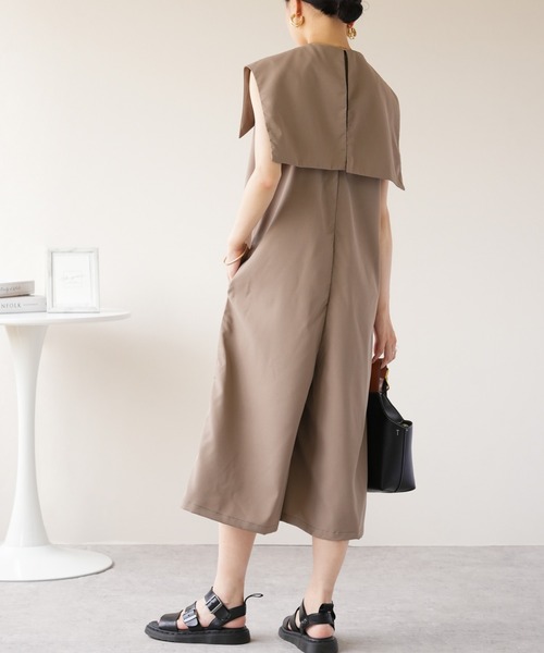 IAMUSE（アイアミューズ）の「ライトシャークスキン2wayオールインワン S0956【IAMUSE】（つなぎ/オールインワン・レディース・ブラック/モカ・FREE）」の20枚目の写真