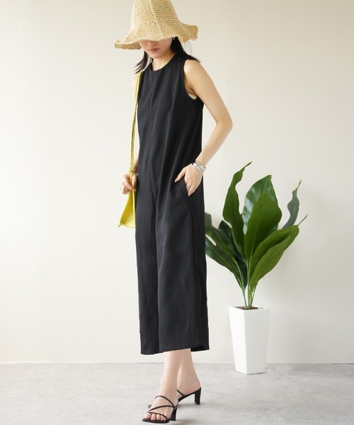 IAMUSE（アイアミューズ）の「ライトシャークスキン2wayオールインワン S0956【IAMUSE】（つなぎ/オールインワン・レディース・ブラック/モカ・FREE）」の16枚目の写真