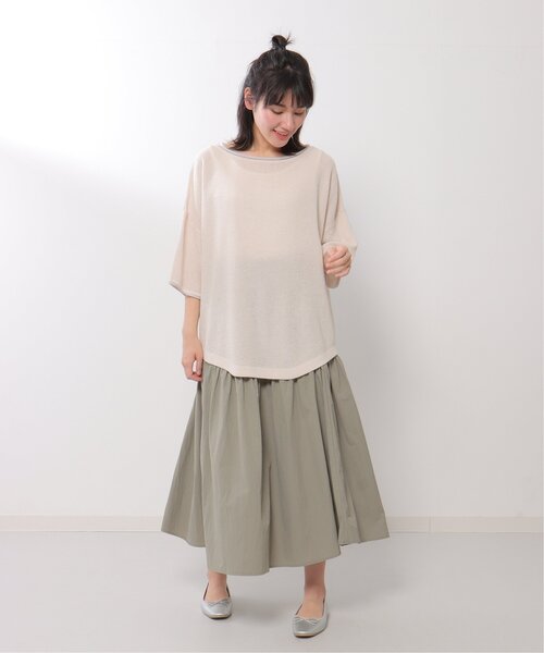 LBC（エルビーシー）の「ナイロンワッシャーギャザースカート（スカート・レディース・オリーブ/ブラック・M）」の22枚目の写真