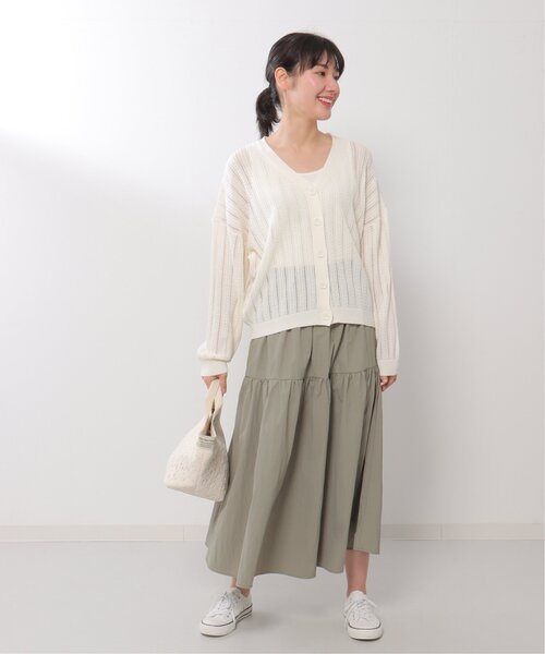 LBC（エルビーシー）の「ナイロンワッシャーギャザースカート（スカート・レディース・オリーブ/ブラック・M）」の20枚目の写真