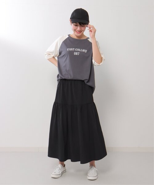 LBC（エルビーシー）の「ナイロンワッシャーギャザースカート（スカート・レディース・オリーブ/ブラック・M）」の15枚目の写真