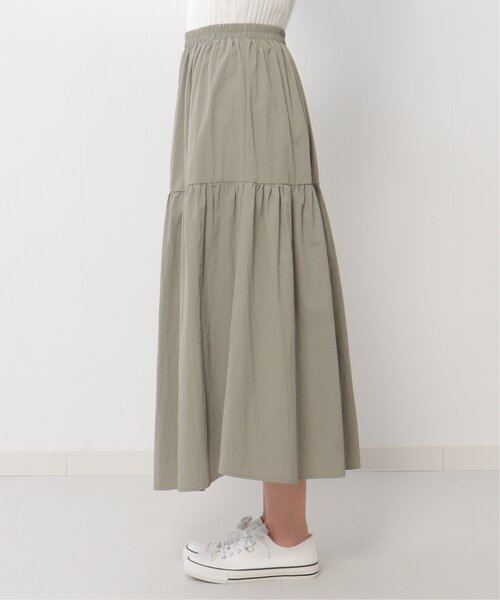 LBC（エルビーシー）の「ナイロンワッシャーギャザースカート（スカート・レディース・オリーブ/ブラック・M）」の13枚目の写真