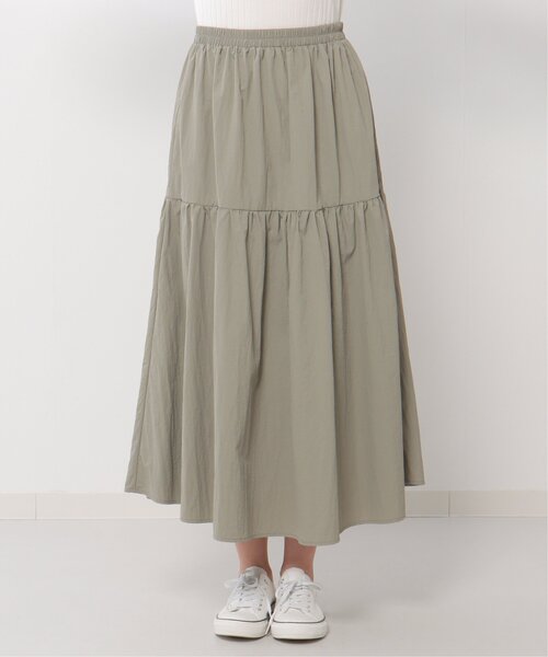 LBC（エルビーシー）の「ナイロンワッシャーギャザースカート（スカート・レディース・オリーブ/ブラック・M）」の11枚目の写真