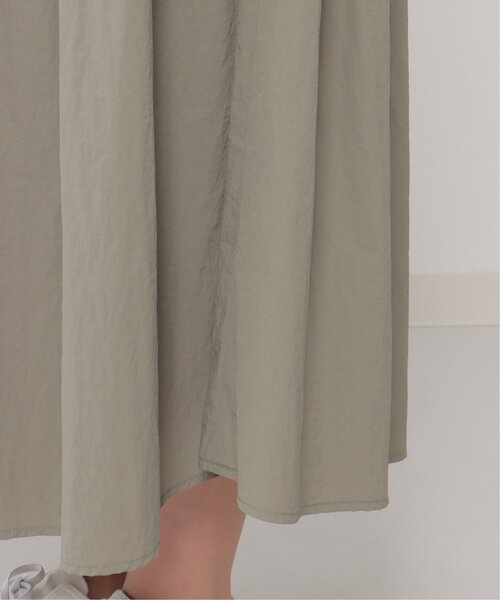 LBC（エルビーシー）の「ナイロンワッシャーギャザースカート（スカート・レディース・オリーブ/ブラック・M）」の8枚目の写真