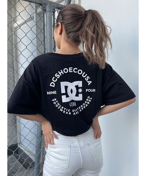 GYDA（ジェイダ）の「GYDA×DC HEMドロストSHORT Tシャツ（Tシャツ/カットソー・レディース・オフホワイト/ブラック/パープル・FREE）」の18枚目の写真