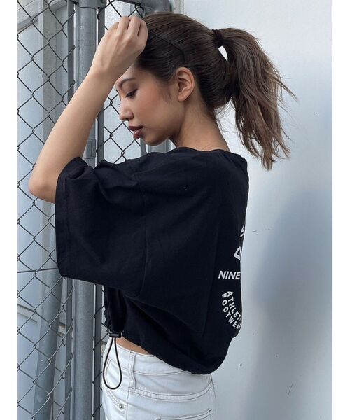GYDA（ジェイダ）の「GYDA×DC HEMドロストSHORT Tシャツ（T