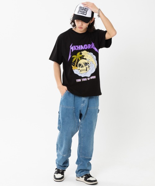 【mahagrid】23SS★ SKULL WAVE TEE MUSINSA | MAHAGRID SKULL WAVE TEE BLACK(MG2DMMT516A)