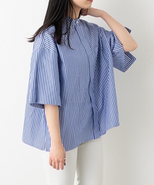 russet(ラシット)の「《qurumu》スリットスリーブシャツ(O-071)(シャツ/ブラウス・レディース・ホワイト系その他/ホワイト/ブルー系その他・FREE)」の18枚目の写真