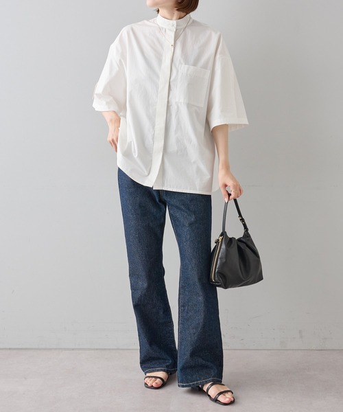 russet(ラシット)の「《qurumu》スリットスリーブシャツ(O-071)(シャツ/ブラウス・レディース・ホワイト系その他/ホワイト/ブルー系その他・FREE)」の19枚目の写真