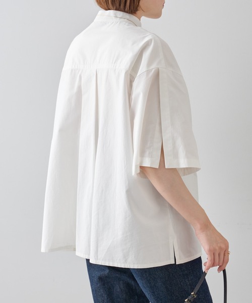 russet(ラシット)の「《qurumu》スリットスリーブシャツ(O-071)(シャツ/ブラウス・レディース・ホワイト系その他/ホワイト/ブルー系その他・FREE)」の21枚目の写真