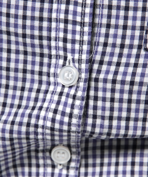 AZUL by moussy（アズールバイマウジー）の「配色スモールチェックWポケ長袖T/Bシャツ（シャツ/ブラウス・レディース・レッド系その他/ダークネイビー・MEDIUM/SMALL/LARGE）」の13枚目の写真