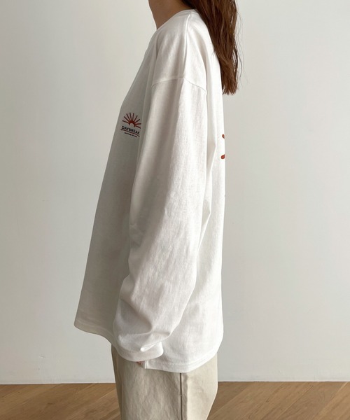 El mar（エルマール）の「El mar(エルマール) "DAYBREAK"ロングTシャツ（Tシャツ/カットソー・レディース・ホワイト・ONE SIZE）」の6枚目の写真