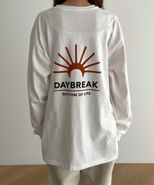 El mar（エルマール）の「El mar(エルマール) "DAYBREAK"ロングTシャツ（Tシャツ/カットソー・レディース・ホワイト・ONE SIZE）」の7枚目の写真