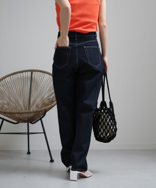 sakishimatokyo（サキシマトーキョー）の「ストレートデニムパンツ/ハイウエスト（デニムパンツ・レディース・インディゴブルー/ブルー/ライトブルー・M/L）」の17枚目の写真
