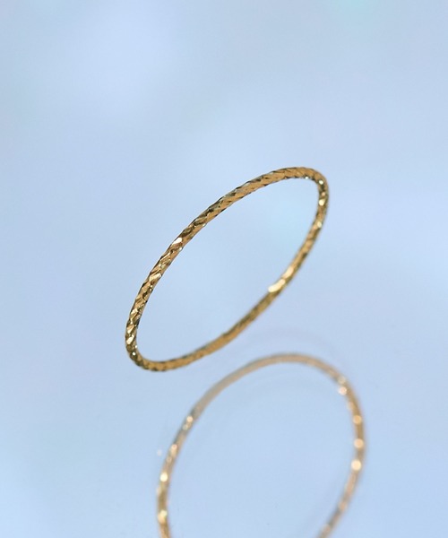 JUPITER（ジュピター）の「【シリーズ累計販売 1500本突破！】【K18】ベーシックスリムピンキーリング/金属アレルギー対応<動画あり><1号～5号>（リング・レディース・イエローゴールド・#3/#1/#5）」の11枚目の写真