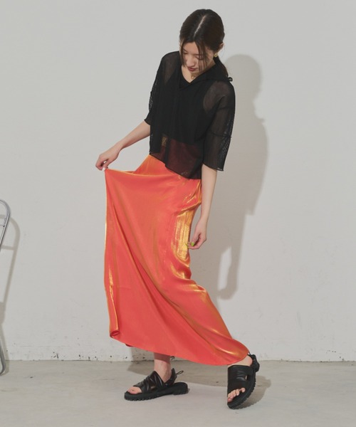 Solace(ソレイス)の「前後2WAY/ポロシアーストライプトップス(Tシャツ/カットソー・レディース・ミント/パープル/ブラック・FREE)」の19枚目の写真