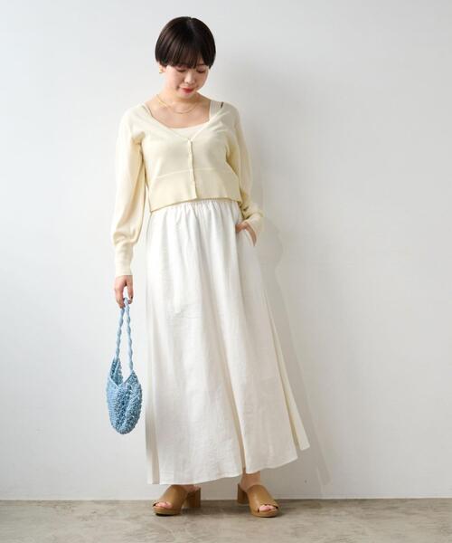 TG BOTANICAL マキシスカート マーメイド リネン TG BOTANICAL マキシスカート マーメイド リネン