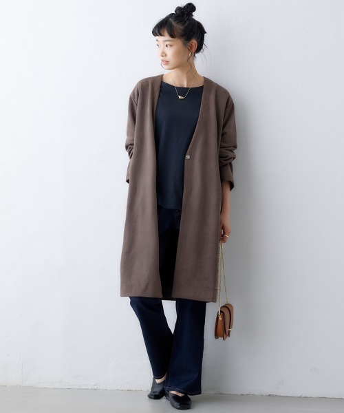 nissen（ニッセン）の「綿１００％バスクドルマントップス（７分袖）（Tシャツ/カットソー・レディース・オフホワイト/ブラック/グリーン/グレイッシュベージュ・S～Ｍ/L～LL）」の22枚目の写真