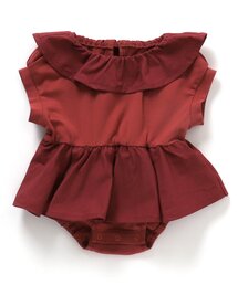 【premier】ペプラムワンピロンパース