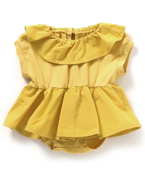 Ampersand（アンパサンド）の「【premier】ペプラムワンピロンパース（ロンパース・キッズ・レッド/アイボリー/イエロー・60/70/80）」の9枚目の写真