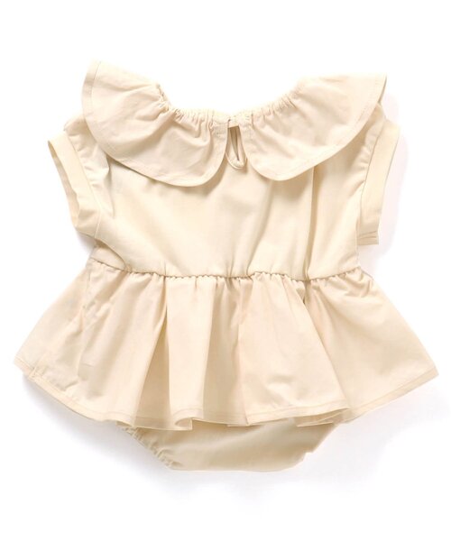 Ampersand（アンパサンド）の「【premier】ペプラムワンピロンパース（ロンパース・キッズ・レッド/アイボリー/イエロー・60/70/80）」の11枚目の写真