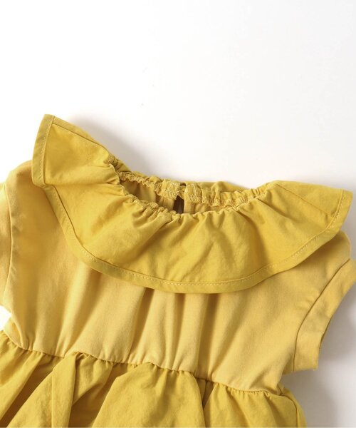 Ampersand（アンパサンド）の「【premier】ペプラムワンピロンパース（ロンパース・キッズ・レッド/アイボリー/イエロー・60/70/80）」の4枚目の写真