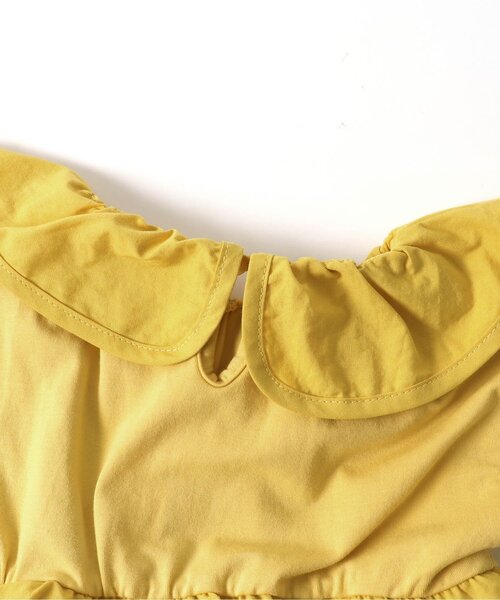 Ampersand（アンパサンド）の「【premier】ペプラムワンピロンパース（ロンパース・キッズ・レッド/アイボリー/イエロー・60/70/80）」の8枚目の写真